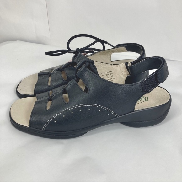 Hotter Switch Leather Comfort Sandals Black NEW IN BOX Size 8 - Picture 5 of 8